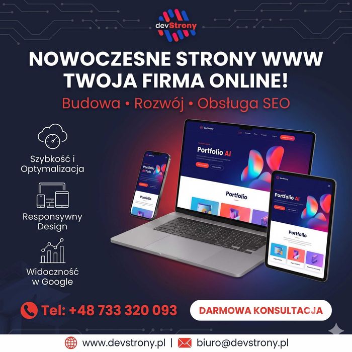 Strony WWW dla firm z Jarosławia i okolic – WordPress, 7 dni