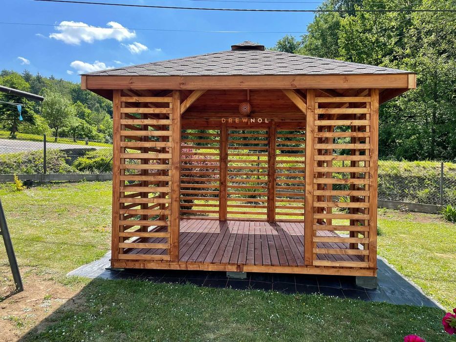 Altanka ogrodowa, altany, altanki, altana, wiata drewniana,Drewnol 3x4