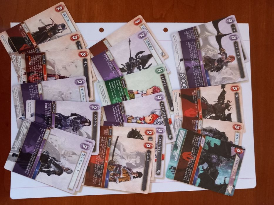 Cartas Digimon e Final Fantasy