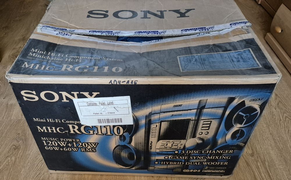Wieża Sony MHC-RG110 kolumny głośniki