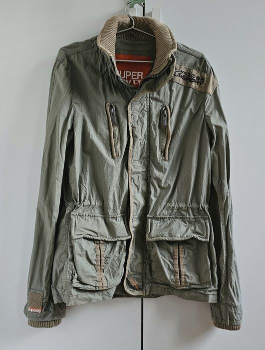Superdry damska kurtka przejściowa lekka militarna khaki  M
