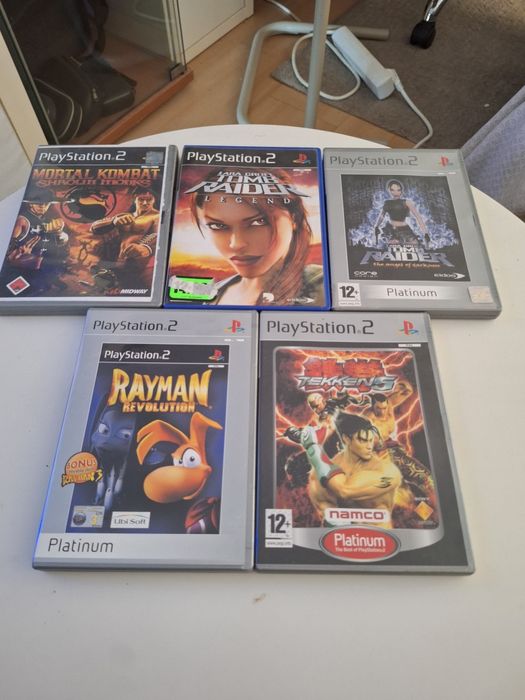 Jogos PS2 – Mortal Kombat, Tekken 5, Tomb Raider e Rayman
