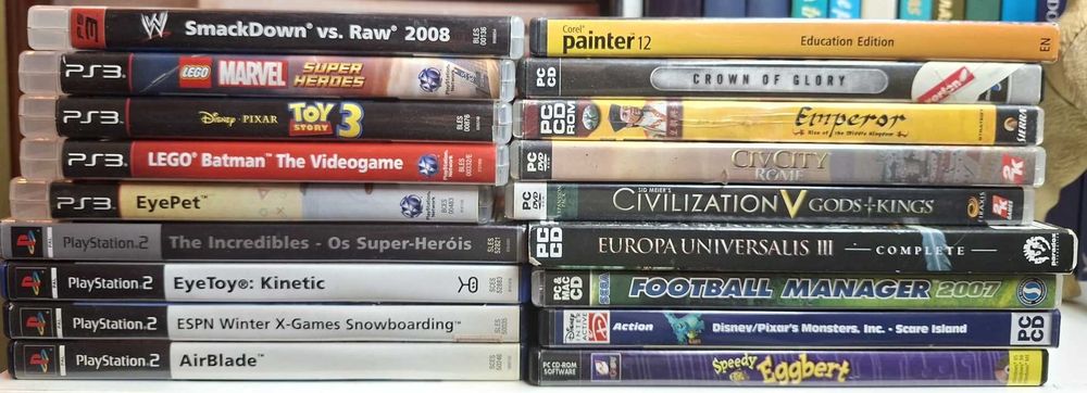 Jogos para computador (PC) e para PS2 e PS3