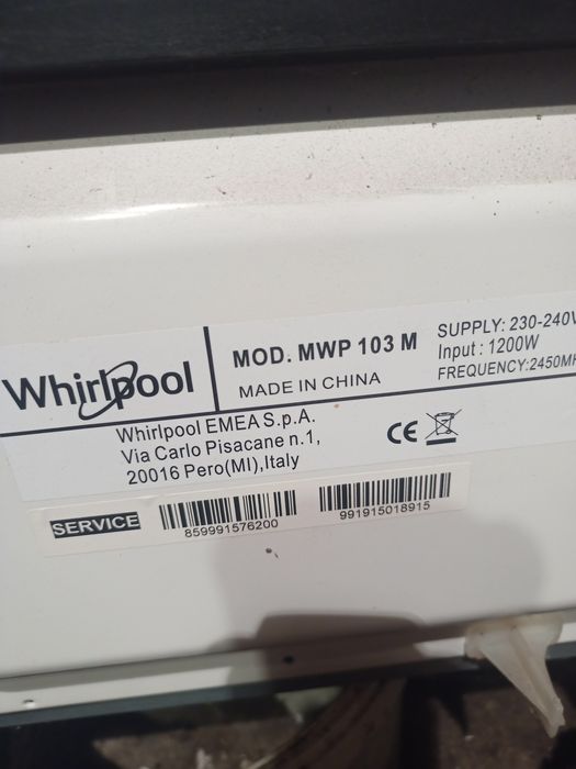 mikrofalówka whirpol