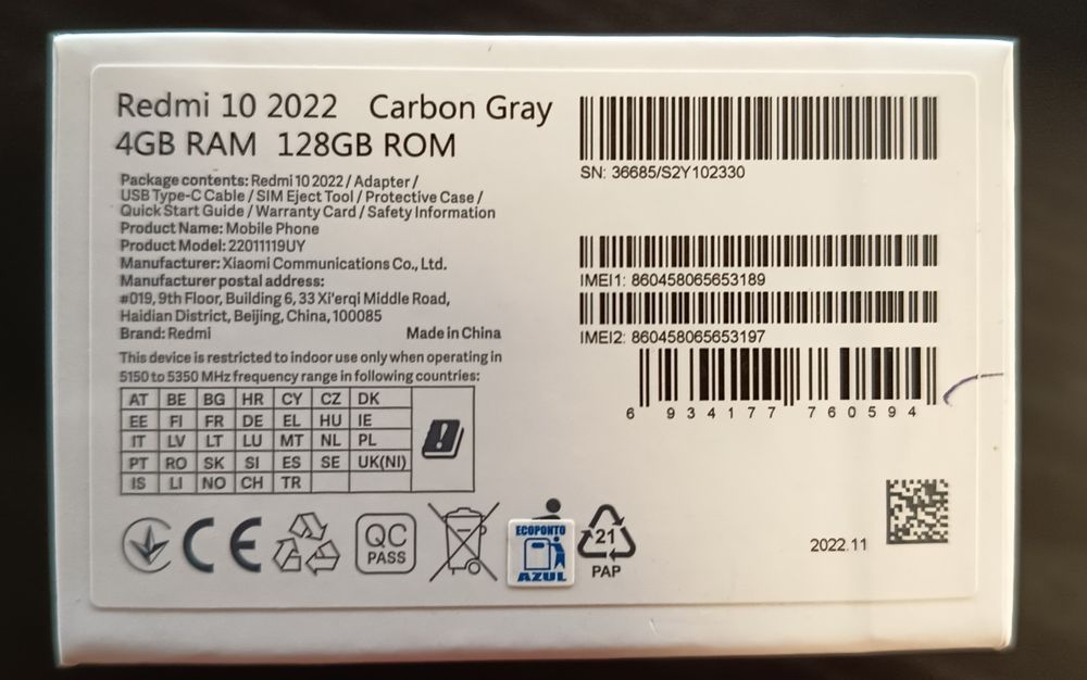 Xiaomi Redmi 10 2022