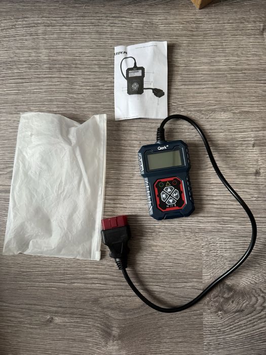 Interfejs Tester diagnostyczny OBD2 QERK T31 Kasowanie błędów Polskie Menu