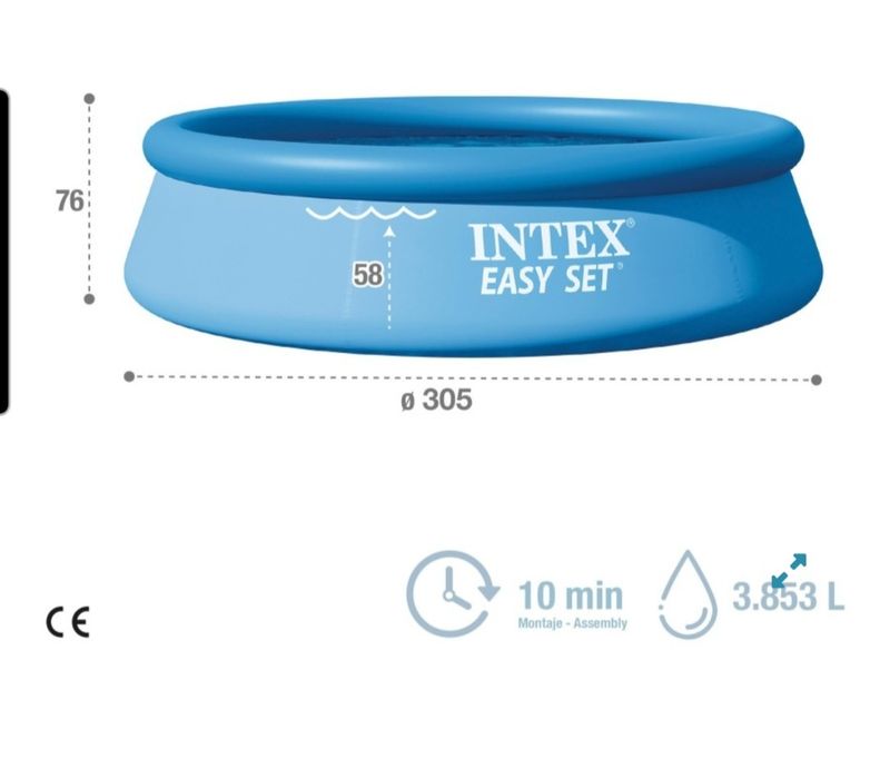 Piscina intex 3 metros