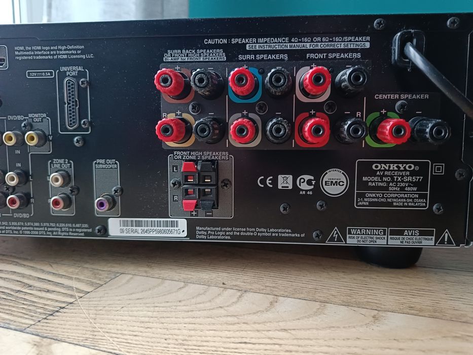Amplituner Onkyo TX-SR577 czarny