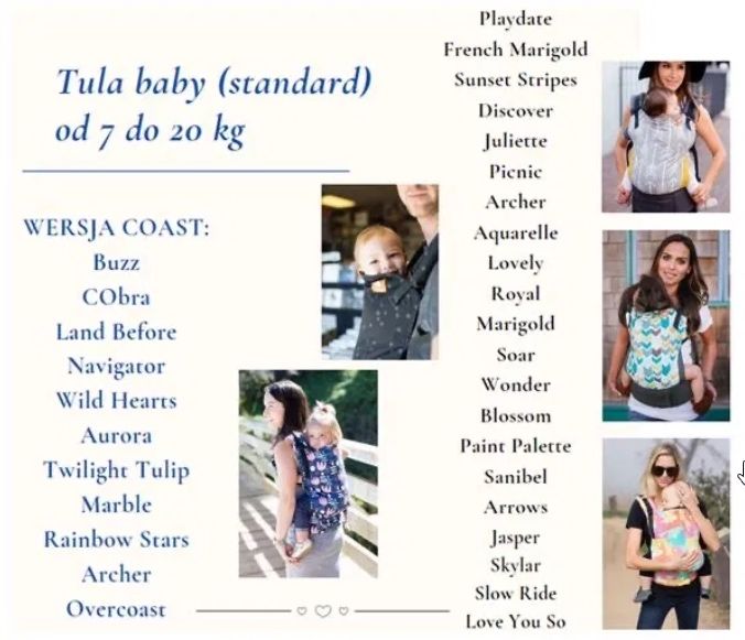Nosidło Ergonomiczne Tula Camosaur Tula Coast Standard (baby) Od