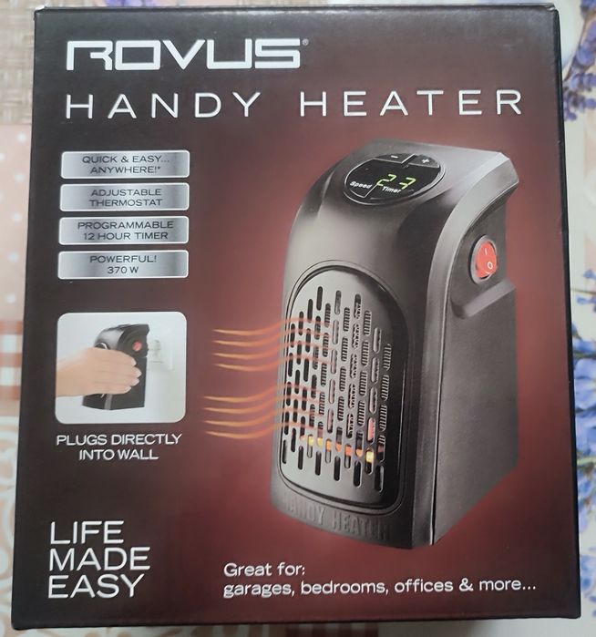 Тепловентилятор Handy Heater мини обогреватель дуйчик 370Вт Led дисплей