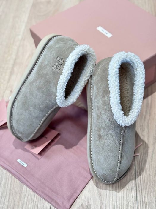 Угги Miu Miu Shearling Ankle Boots / Зимові черевики Міу Міу замша 39р