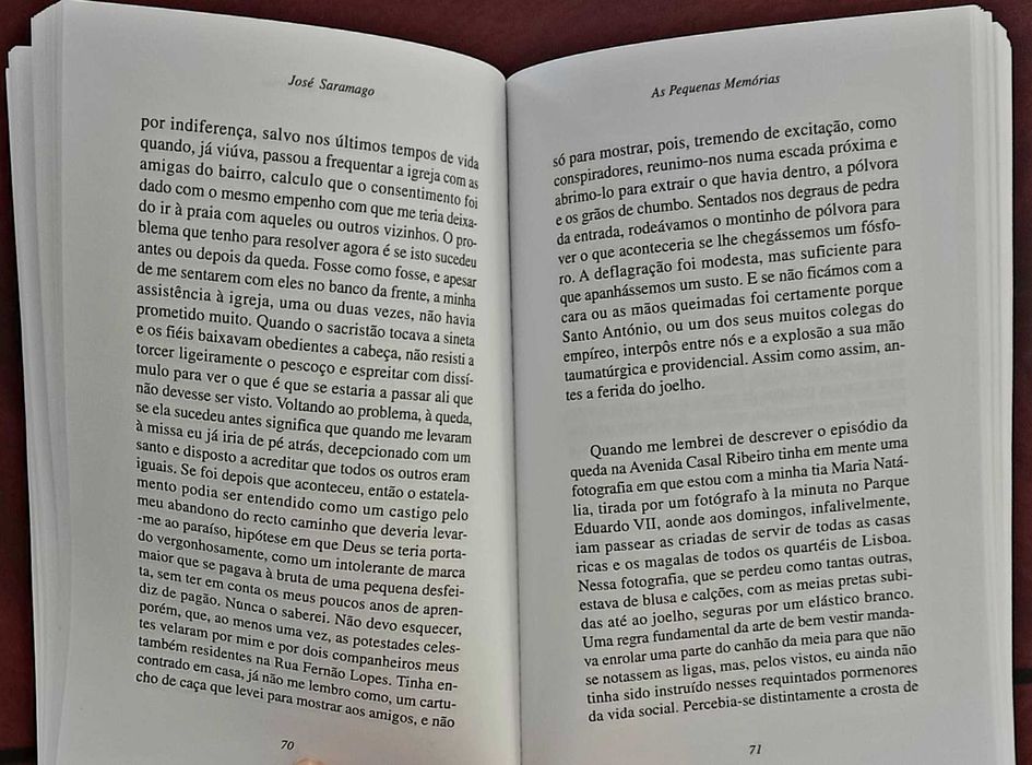 As pequenas memórias de José Saramago