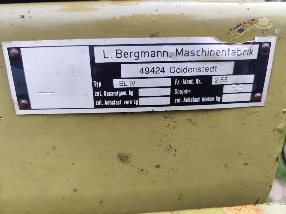 Przyczepa samozbierająca  Bergmann SLT 2804