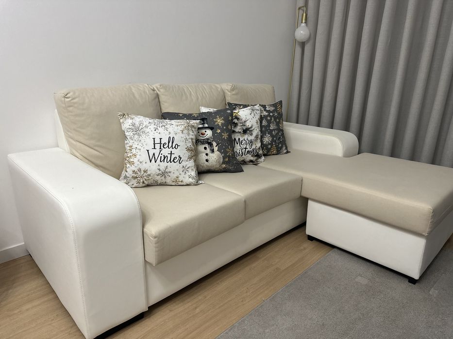 Vendo sofa 3 lugares com chaise long reversivel