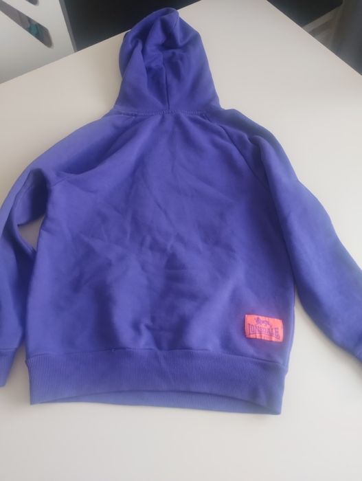Bluza z kapturem fioletowa  na dziewczynkę Lonsdale
