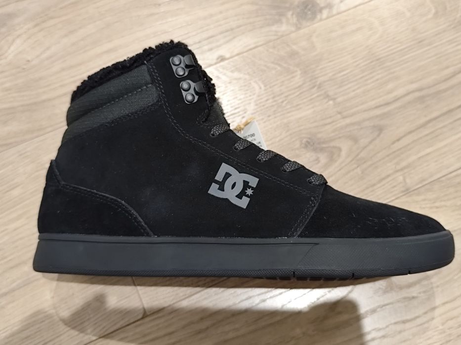 DC Shoes Crisis 2 Hi WNT Męskie Zimowe Trzewiki Zamszowe Czarne 44,5