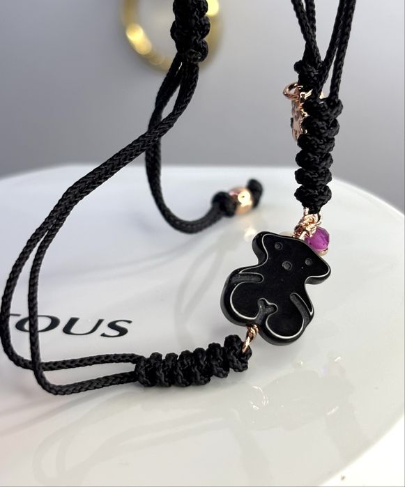 TOUS bransoletka New Tibet onyks srebro 925