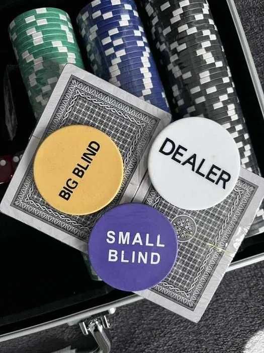 Zestaw do Pokera Holdem Texas Walizka Żetony Karty Kości NOWE GRA