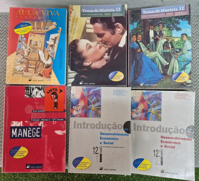 Manuais escolares da 4a Classe ao 12° de 1990 a 1999