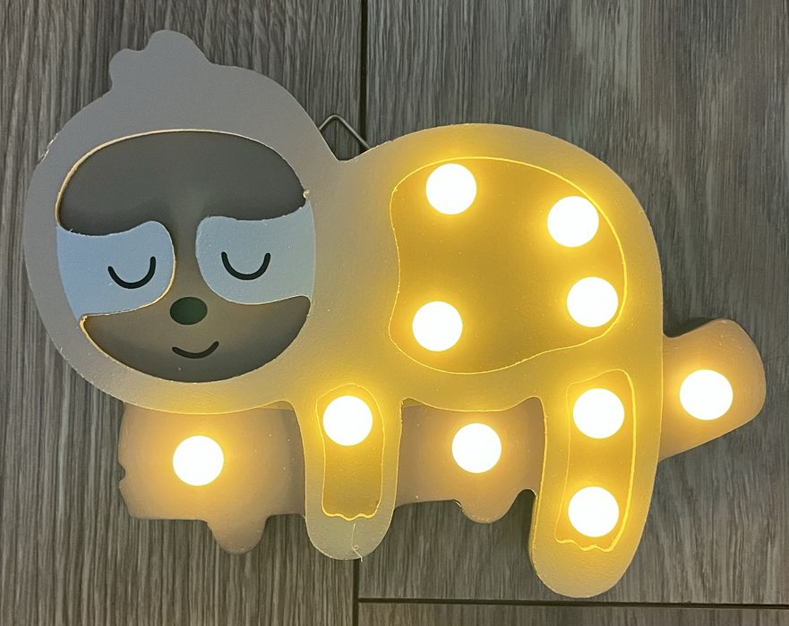 Lampka dekoracyjna LED leniwiec