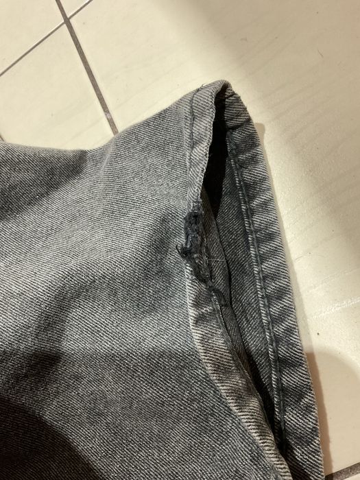 Spodnie szerokie z szersza nogawka szare