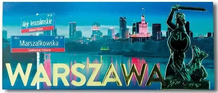 Magnes I Love Poland Warszawa Ilp-Mag-C-War-06. Nowy Produkt
