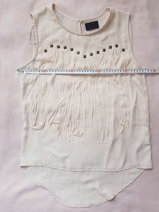 Bluzka boho z frędzlami rozm 38 (M)