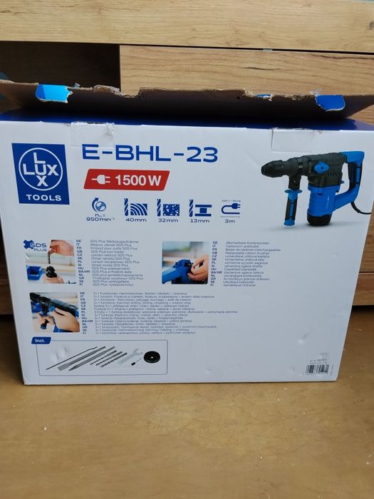 Sprzedam nową młotowiertarkę LUX TOOLS E-BHL-23 1500W