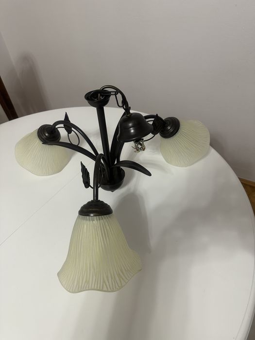 Komplet żyrandol i kinkiet