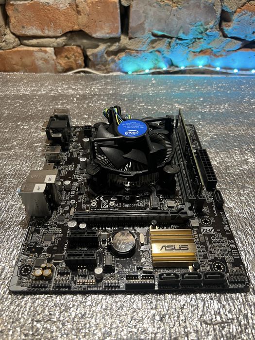 Материнська плата Asus H110M-A+ Core i3 7100+8gb DDR4