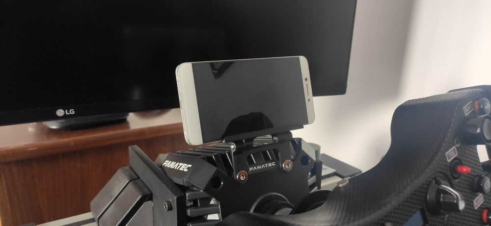 Suporte ajustável para telemóvel/tablet para bases Fanatec