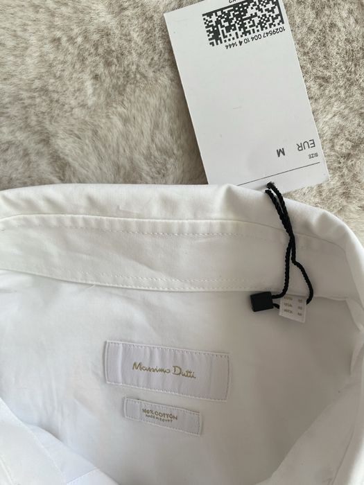 Massimo Dutti біла сорочка оверсайз, рубашка оверсайз