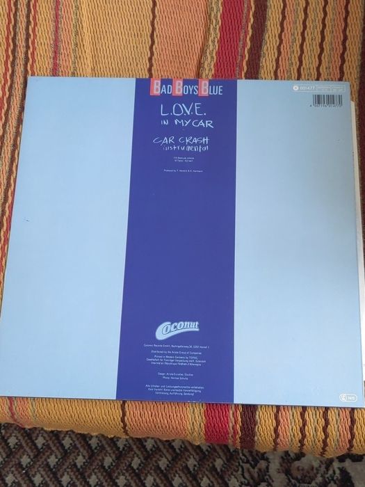 Bad Boys Blue-L.O.V.E.In My Car, 12"Maxi singiel winylowy