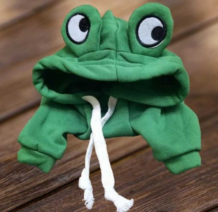 Толстовка на флісі для тварин у вигляді Жабки