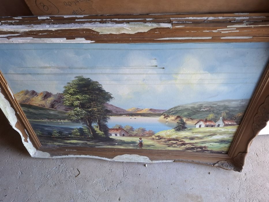 Quadro pintado a óleo