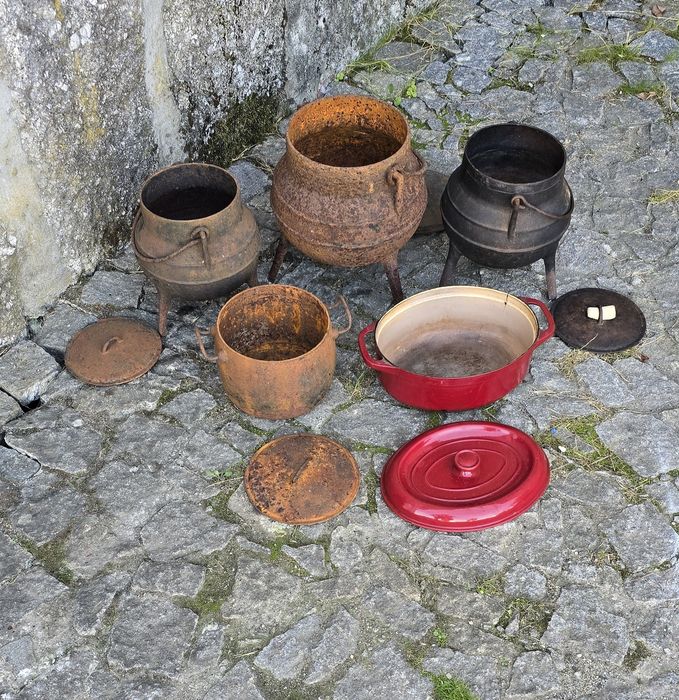 Potes e panelas em ferro fundido