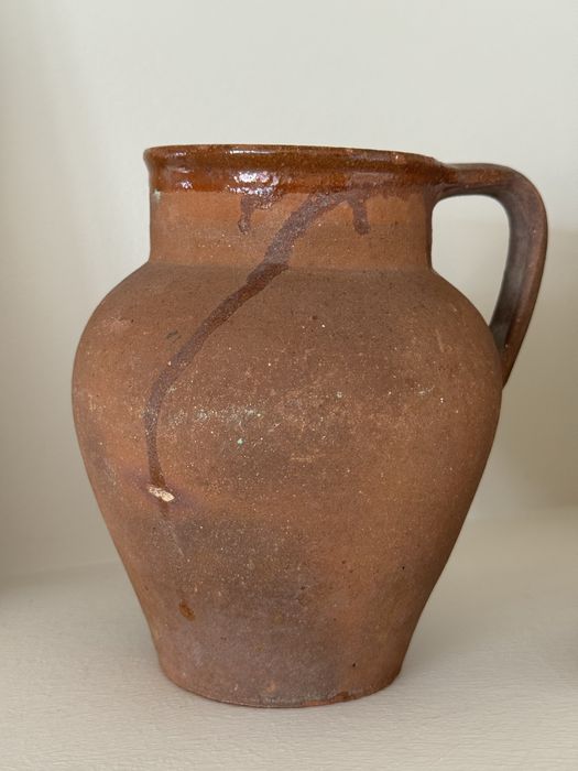 Vaso/Jarro em barro rústico antigo – decorativo