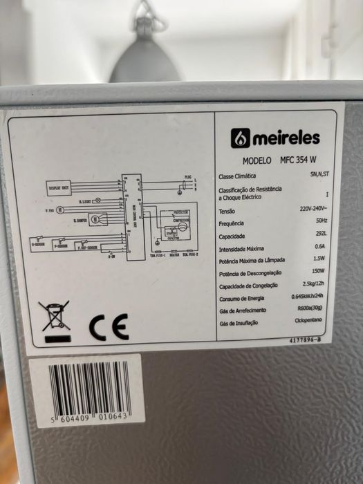 Frigorífico combinado Meireles MFC354W