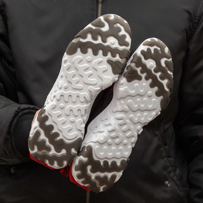 Мужские кроссовки Nike React Vision Black&Red. Размеры 40-45