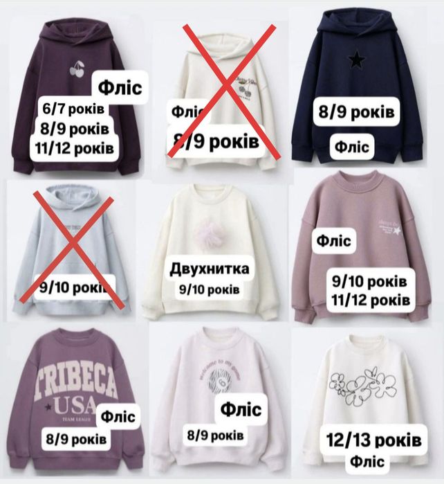 Світшот, худі, реглан Zara, на флісі,двухнитка, для дівчинки 6/7, 8/9, 9/10 років
