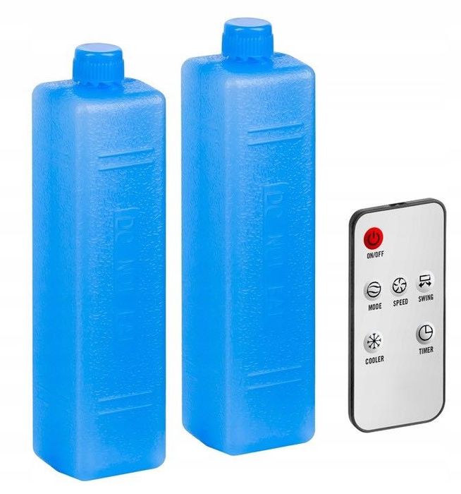 Klimator Wentylator Stojący Wiatrak 60W 2x Wkłady Chłodzący Domowy