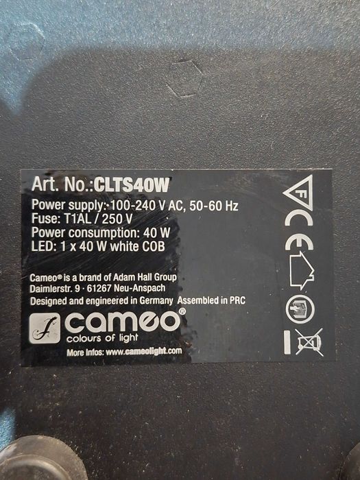Cameo TS 40 WW LED PAR Reflektor Led DMX teatralny CLTS40WW lampa