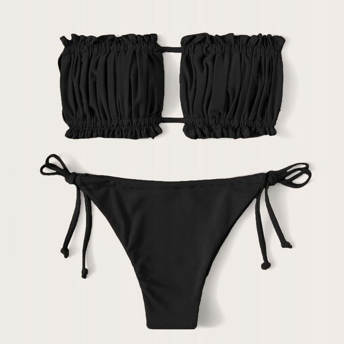 Strój Kąpielowy Dwuczęściowy Sexy Bikini Brazylijskie Marszczona Opask