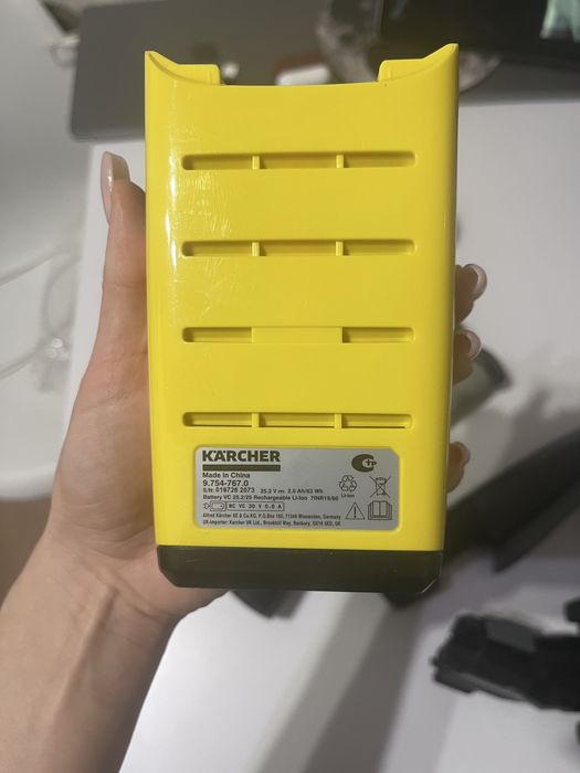 Додатковий акумулятор на пилосос karcher
