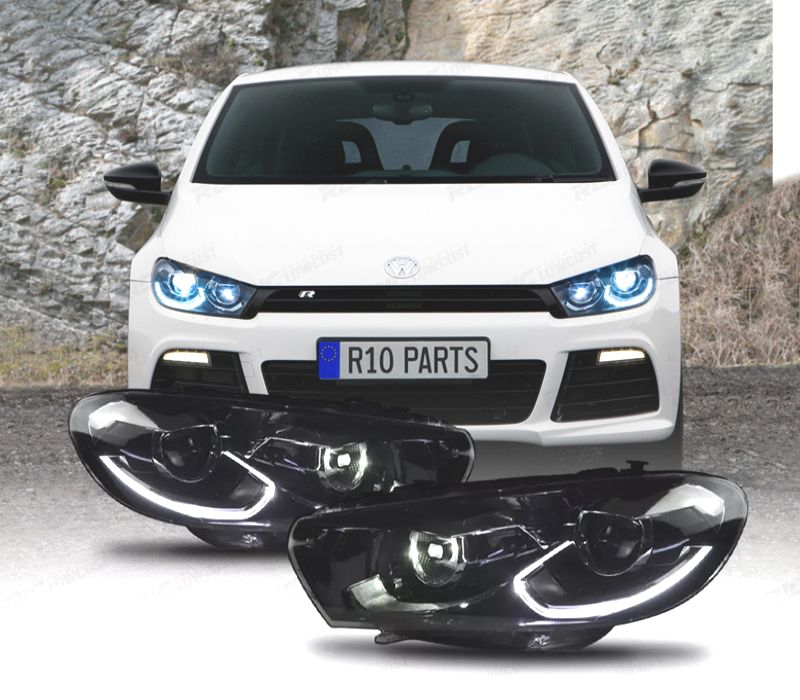 FARÓIS VOLKSWAGEN SCIROCCO 08-14 LOOK R 2015