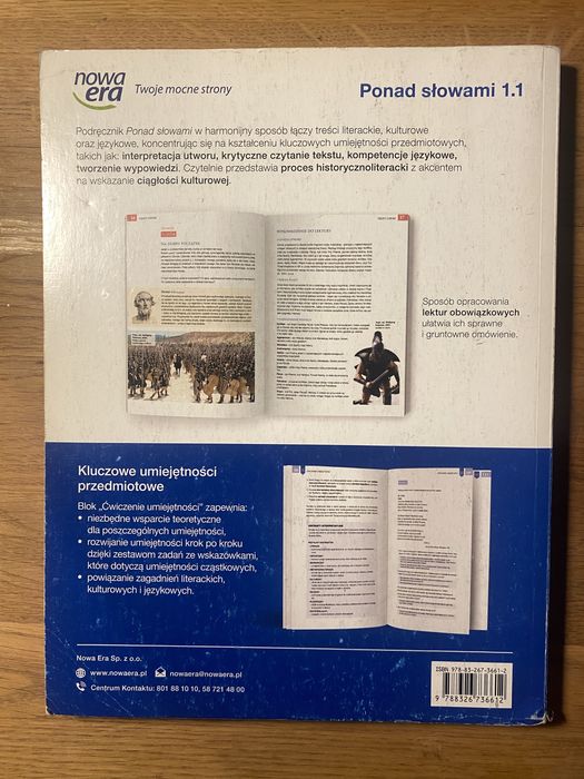 Podręczniki Ponad Słowami 1 część 1 i 2 w zestawie