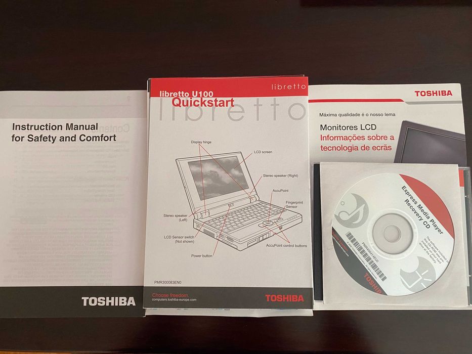 Rare Toshiba Libretto U100 Complete Boxed Set – Windows XP Ultra Portable Laptop