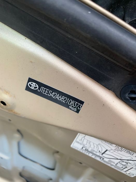 Капот toyota higliter 2008