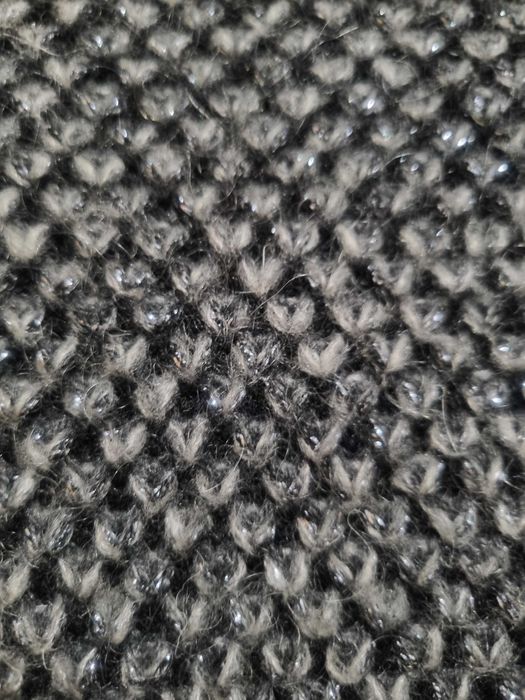 Wełniany sweter Bellete, czarno-srebrny, S/M