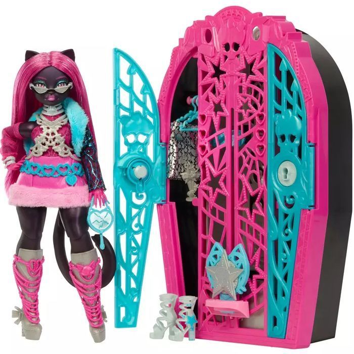Monster High. JBG82 Straszysekrety. Catty Noir + akcesoria. Monster High